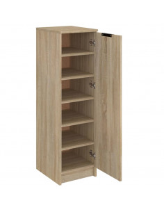 Scarpiera Rovere Sonoma 30x35x100 cm in Legno Multistrato