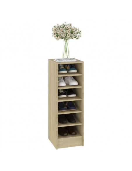 Scarpiera Rovere Sonoma 31,5x35x90 cm in Truciolato