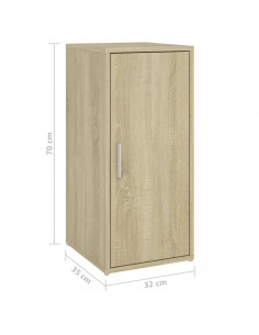 Scarpiera Rovere Sonoma 32x35x70 cm in Truciolato