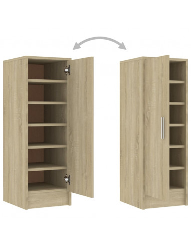 Scarpiera Rovere Sonoma 32x35x92 cm in Truciolato