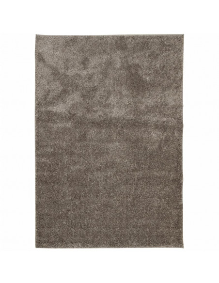 Tappeto a Pelo Lucido Lungo ISTAN Effetto Grigio 120x170 cm