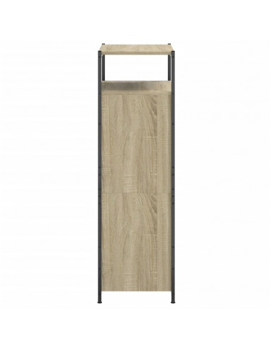 Scarpiera Rovere Sonoma 60x34x112 cm in Legno Multistrato