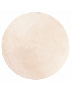 Tappeto a Pelo Corto HUARTE Morbido e Lavabile Beige Ø 200 cm