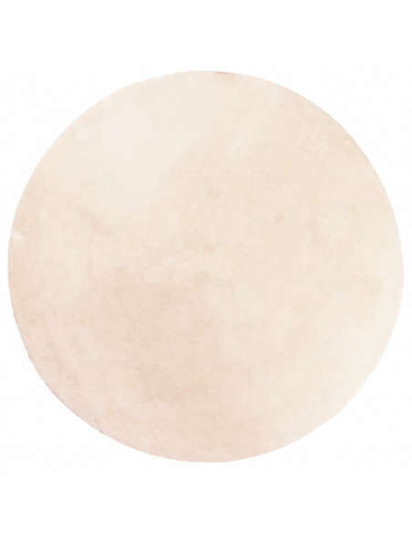 Tappeto a Pelo Corto HUARTE Morbido e Lavabile Beige Ø 200 cm