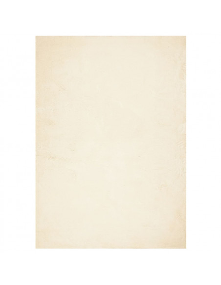 Tappeto a Pelo Corto HUARTE Morbido e Lavabile Crema 120x170 cm