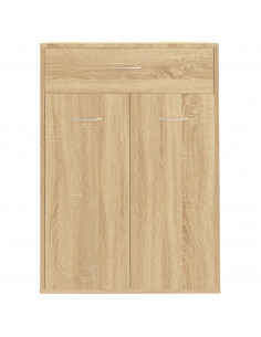 Scarpiera Rovere Sonoma 60x35x84 cm in Legno Multistrato