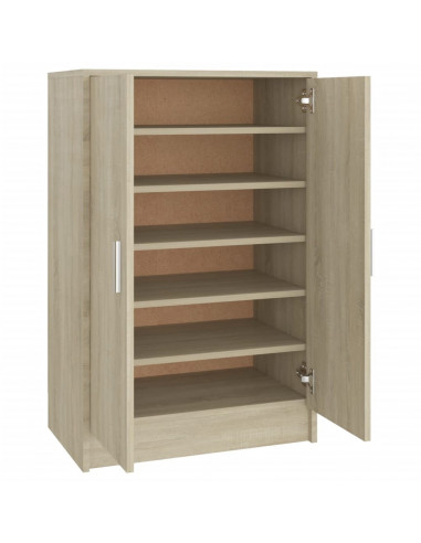 Scarpiera Rovere Sonoma 60x35x92 cm in Truciolato