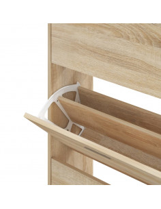 Scarpiera Rovere Sonoma 63x24x147 cm in Legno Multistrato