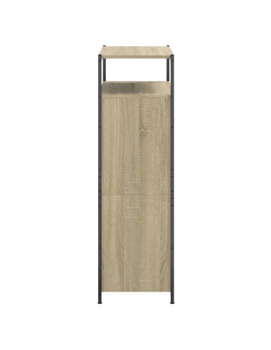 Scarpiera Rovere Sonoma 75x34x112 cm in Legno Multistrato