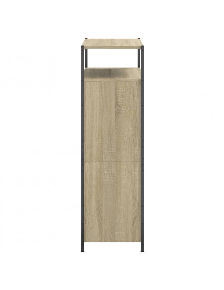 Scarpiera Rovere Sonoma 75x34x112 cm in Legno Multistrato