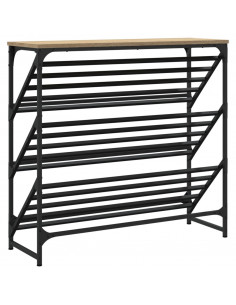 Scarpiera Rovere Sonoma 90x30x85 cm in Legno Multistrato