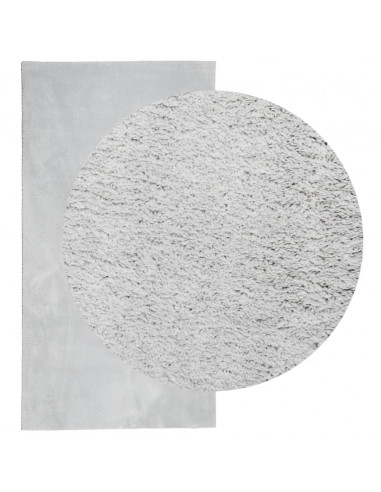 Tappeto a Pelo Corto HUARTE Morbido e Lavabile Grigio 80x150 cm