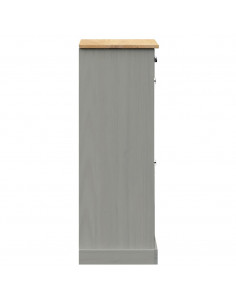 Scarpiera VIGO 60x35x96 cm in Legno Massello di Pino