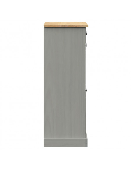 Scarpiera VIGO 60x35x96 cm in Legno Massello di Pino