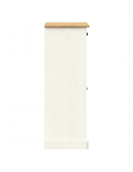 Scarpiera VIGO 60x35x96 cm in Legno Massello di Pino Bianco