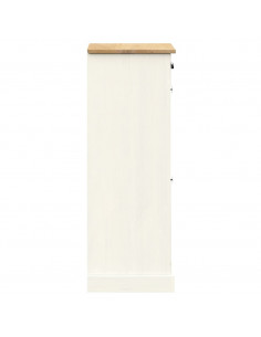 Scarpiera VIGO 60x35x96 cm in Legno Massello di Pino Bianco