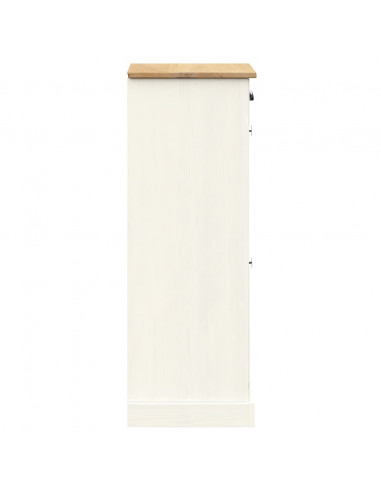 Scarpiera VIGO 60x35x96 cm in Legno Massello di Pino Bianco
