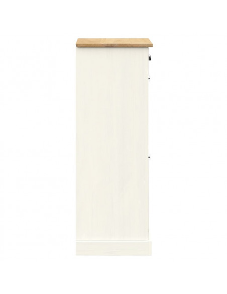 Scarpiera VIGO 60x35x96 cm in Legno Massello di Pino Bianco