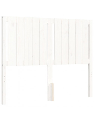 Giroletto con Testiera Bianco Small Double Legno Massello