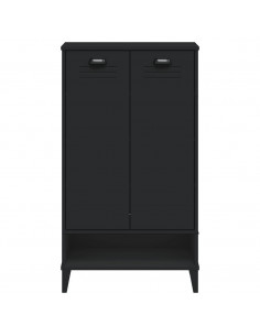 Scarpiera VIKEN Nera in Legno Massello di Pino