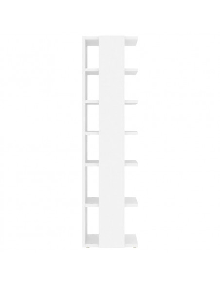 Scarpiere 2 pz Bianche 27,5x27x102 cm in Legno Multistrato