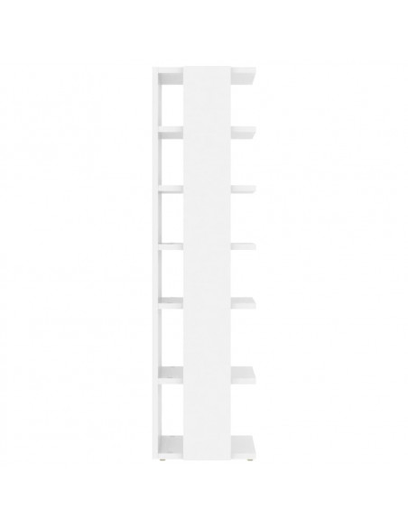 Scarpiere 2 pz Bianco Lucido 27,5x27x102 cm