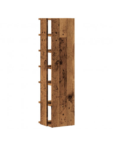 Scarpiere 2 pz Legno Antico 28x27x102 cm in Legno Multistrato