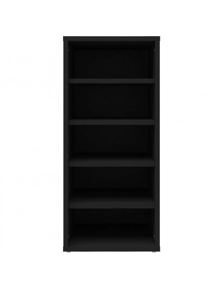 Scarpiere 2 pz Nere 31,5x35x70 cm in Truciolato