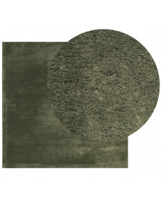 Tappeto Pelo Corto HUARTE Morbido Lavabile Verde Bosco 2