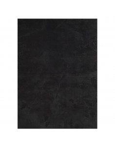 Tappeto a Pelo Corto HUARTE Morbido e Lavabile Nero 160x230cm