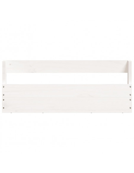 Scarpiere a Parete 2 pz Bianco 59x9x23cm Legno Massello di Pino