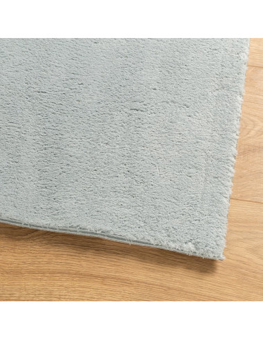 Tappeto a Pelo Corto HUARTE Morbido e Lavabile Blu 140x200 cm