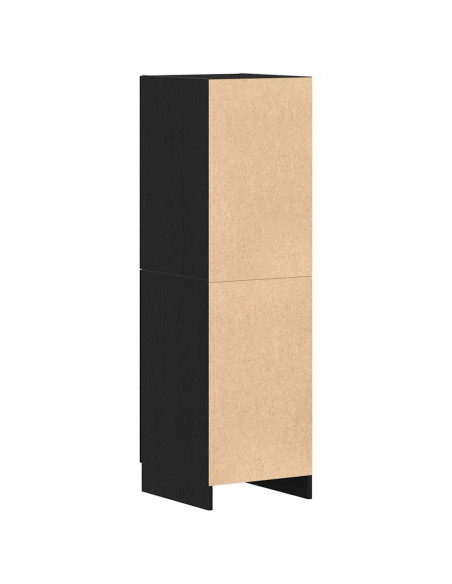 Mobile da Cucina Nero 38x41,5x131,5 cm Legno Multistrato
