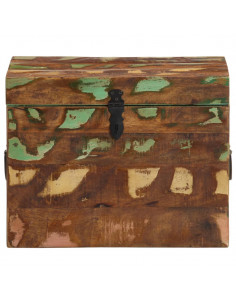 Scatola di Stoccaggio in Legno Massello di Recupero 2