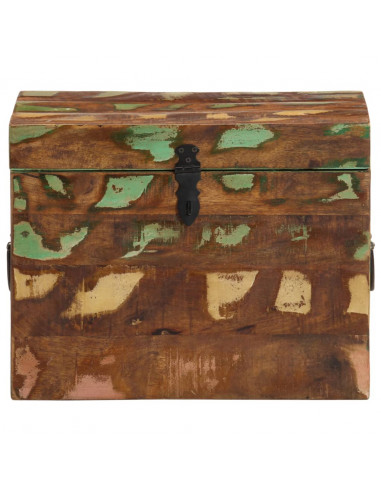 Scatola di Stoccaggio in Legno Massello di Recupero