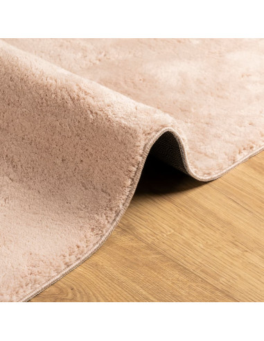 Tappeto a Pelo Corto HUARTE Morbido e Lavabile Rosato 200x280cm