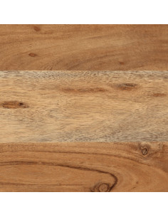 Scatola Portaoggetti 60x30x30 cm Legno Massello Acacia e Ferro