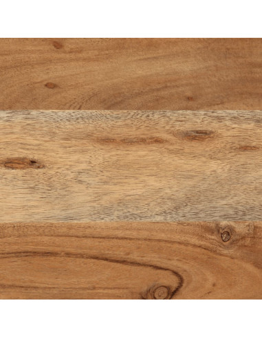 Scatola Portaoggetti 60x30x30 cm Legno Massello Acacia e Ferro