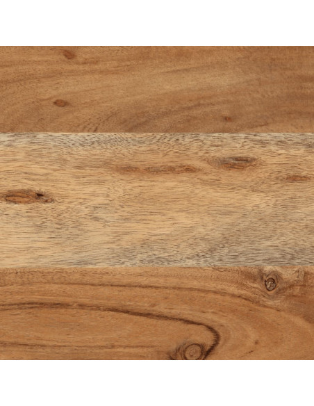 Scatola Portaoggetti 60x30x30 cm Legno Massello Acacia e Ferro