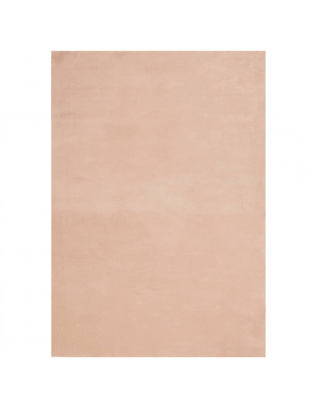 Tappeto a Pelo Corto HUARTE Morbido e Lavabile Rosato 160x230cm