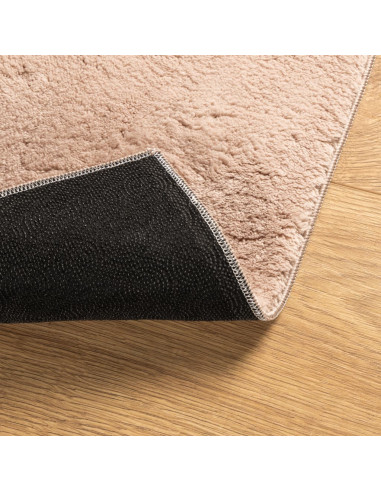 Tappeto a Pelo Corto HUARTE Morbido e Lavabile Rosato 160x230cm