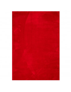Tappeto a Pelo Corto HUARTE Morbido e Lavabile Rosso 160x230cm
