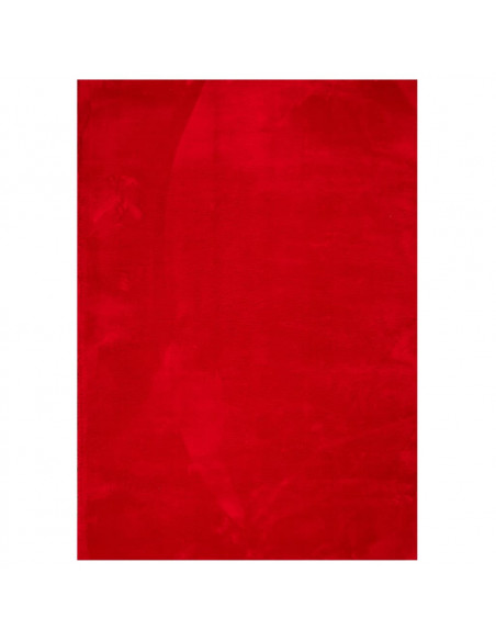 Tappeto a Pelo Corto HUARTE Morbido e Lavabile Rosso 200x280cm