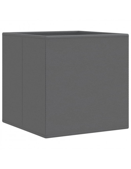 Scatole Portaoggetti 10pz Grigio 32x32x32cm Tessuto non Tessuto