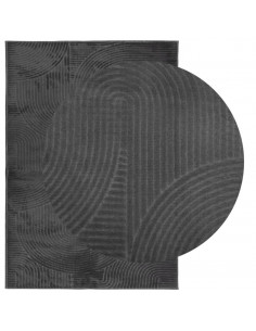 Tappeto IZA a Pelo Corto Aspetto Scandinavo antracite 120x170cm 2