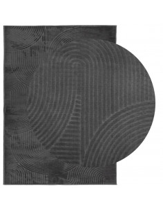 Tappeto IZA a Pelo Corto Aspetto Scandinavo antracite 240x340cm 2