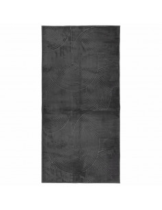 Tappeto IZA a Pelo Corto Aspetto Scandinavo antracite 100x200cm
