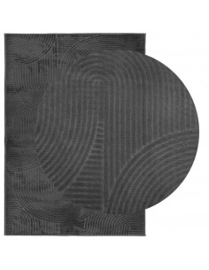Tappeto IZA a Pelo Corto Aspetto Scandinavo antracite 140x200cm 2