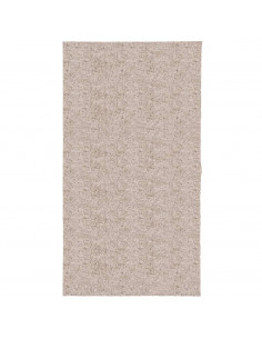 Tappeto Shaggy a Pelo Lungo Moderno Beige 80x150 cm
