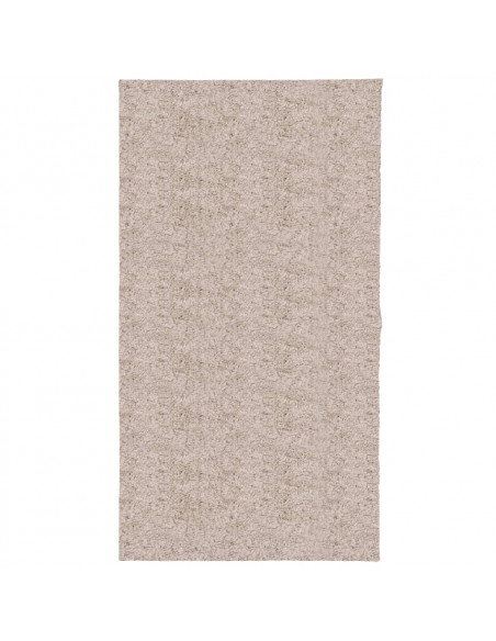 Tappeto Shaggy a Pelo Lungo Moderno Beige 80x150 cm
